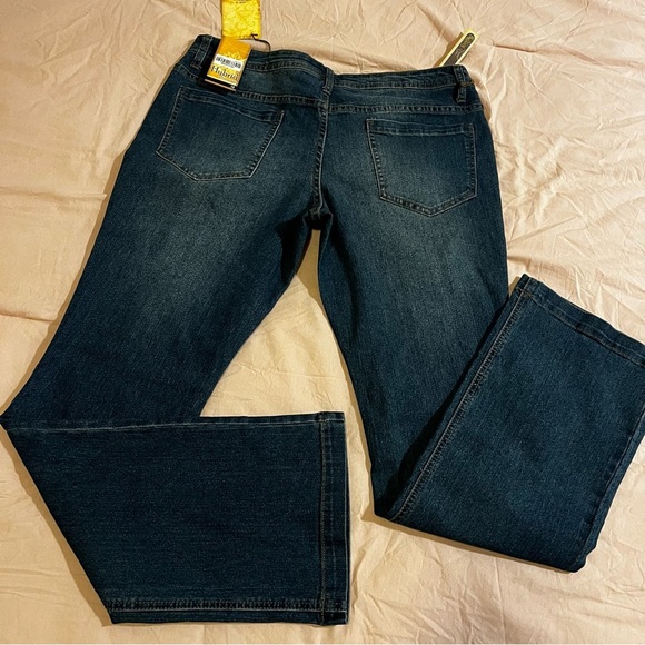 Hybrid & Company Women's Jeans Blue Denim Cotton Stretch Bootcut  Sz 15 NWT - Picture 4 of 12